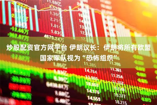 炒股配资官方网平台 伊朗议长：伊朗将所有欧盟国家军队视为“恐怖组织”